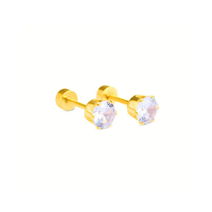 5mm Diamond studs - Gold