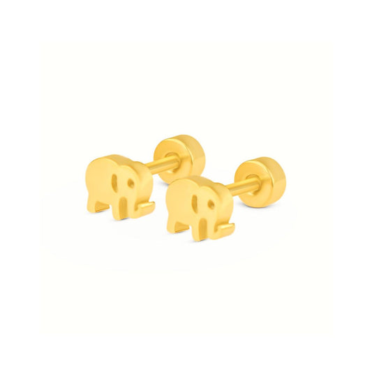 Baby elephant studs - Gold