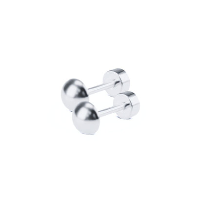 5mm Half ball studs - Silver