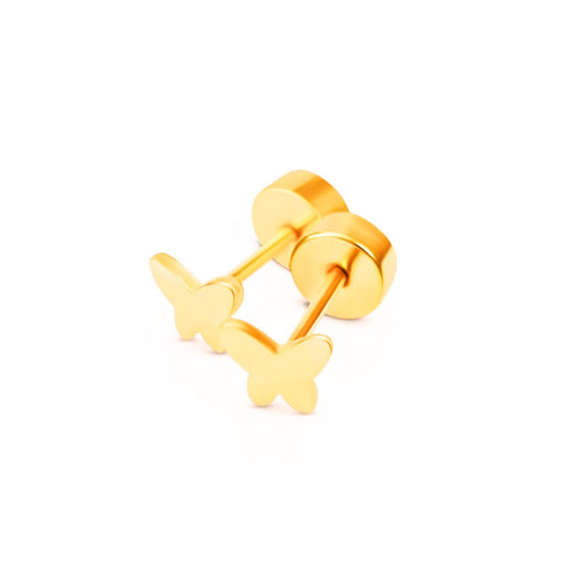 Baby butterfly studs - Gold