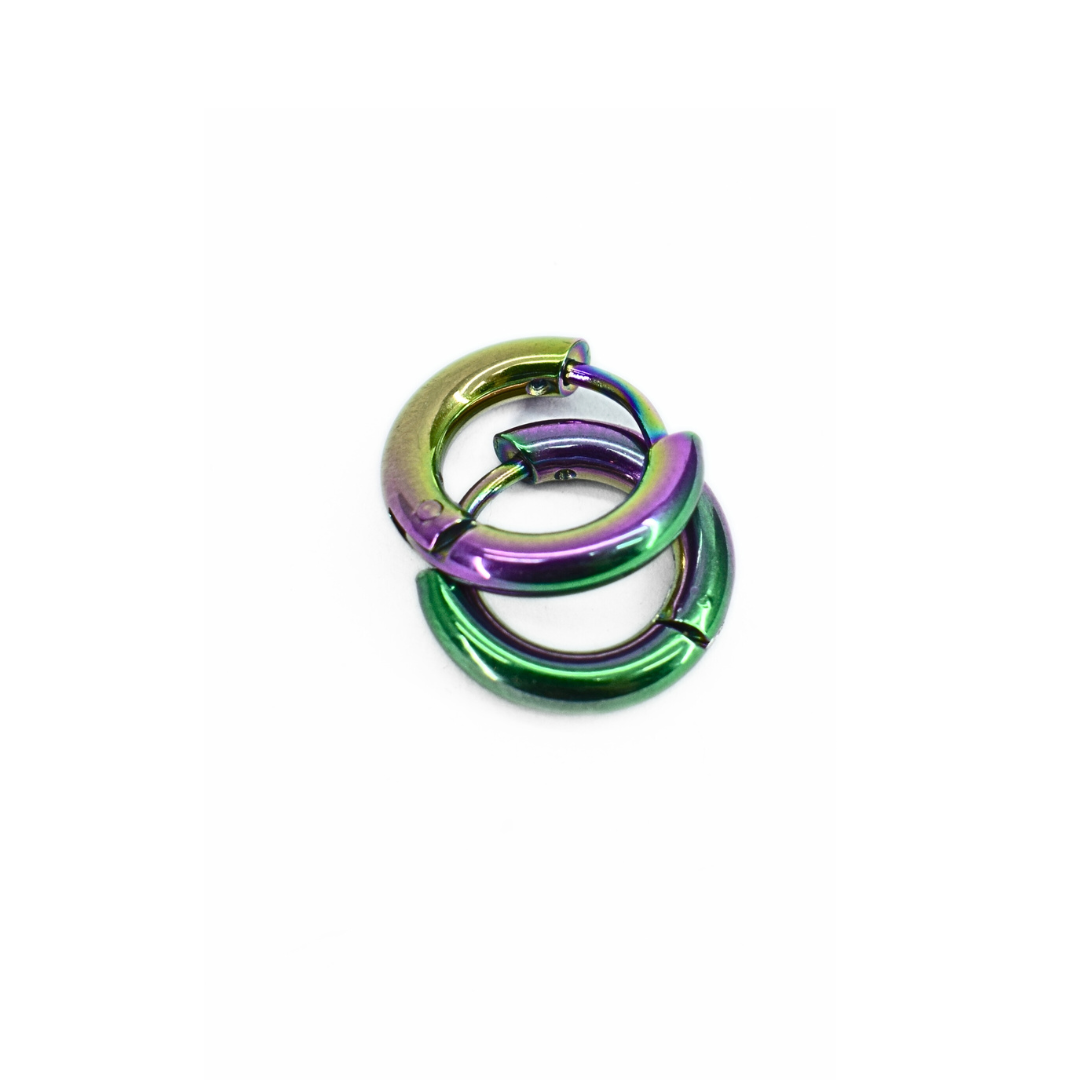 8mm Rainbow hoops - TheEarringCollective