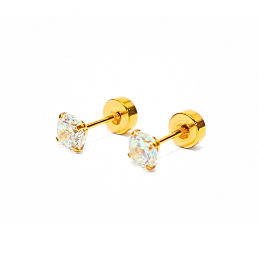 Midi Diamond studs - Gold