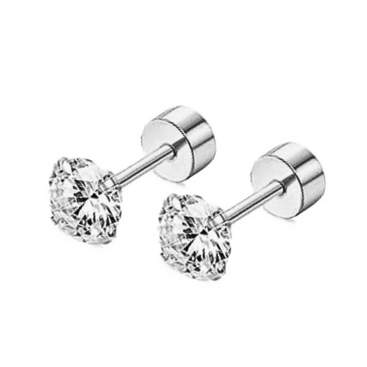 Baby Diamond studs - Silver