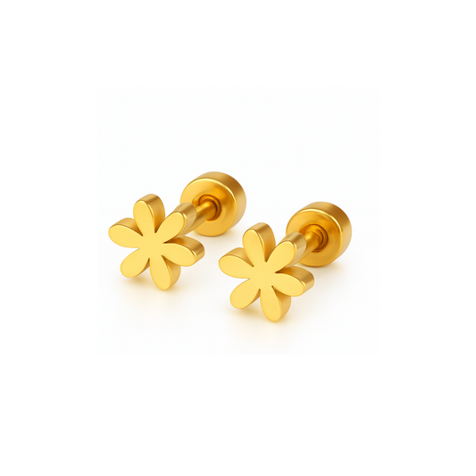 Daisy studs - Gold