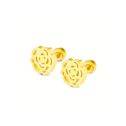 Rose studs - Gold