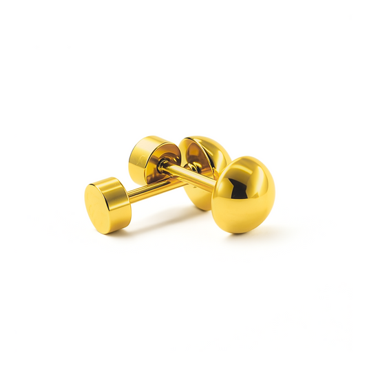 6mm Half ball studs - Gold