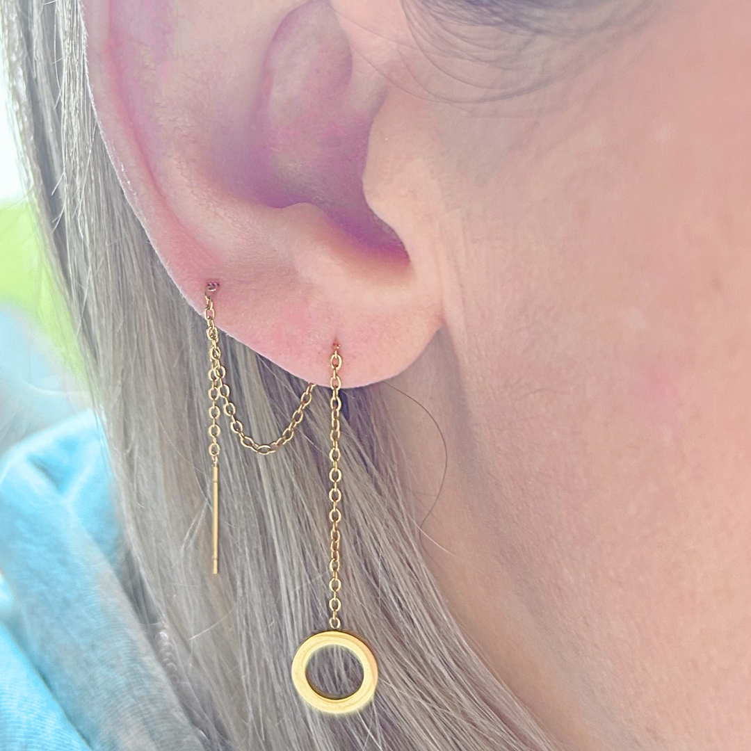Thread Through Chain Earring Chains – The Earring Collective