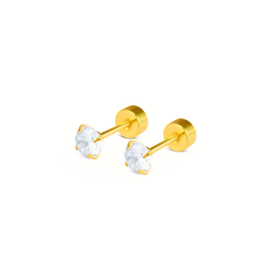 Baby Diamond studs - Gold