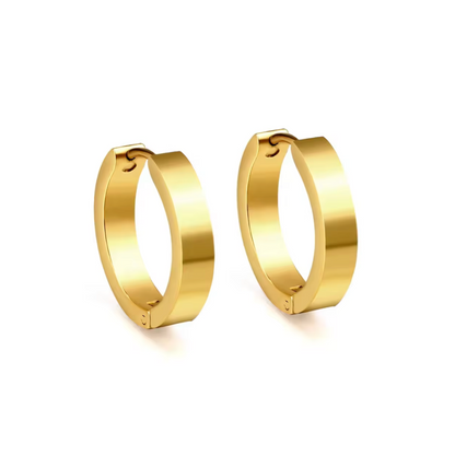 16mm edged hoops - Gold