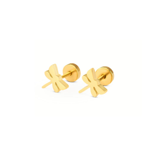 Dragonfly studs - Gold