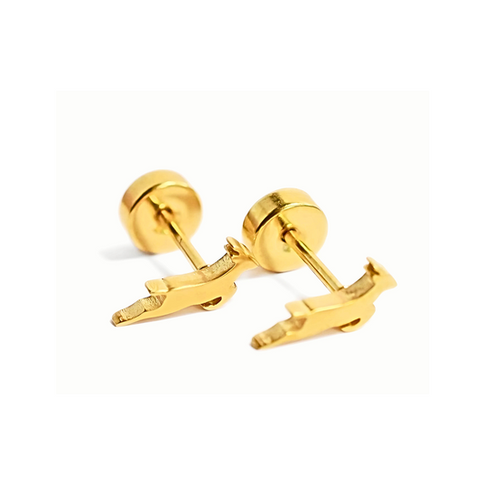 Tiny springbok earrings - Gold