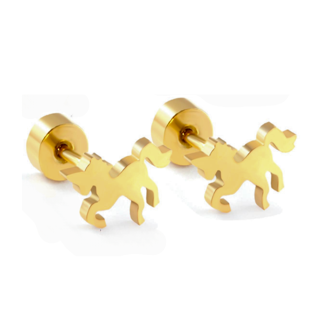 Unicorn studs - Gold