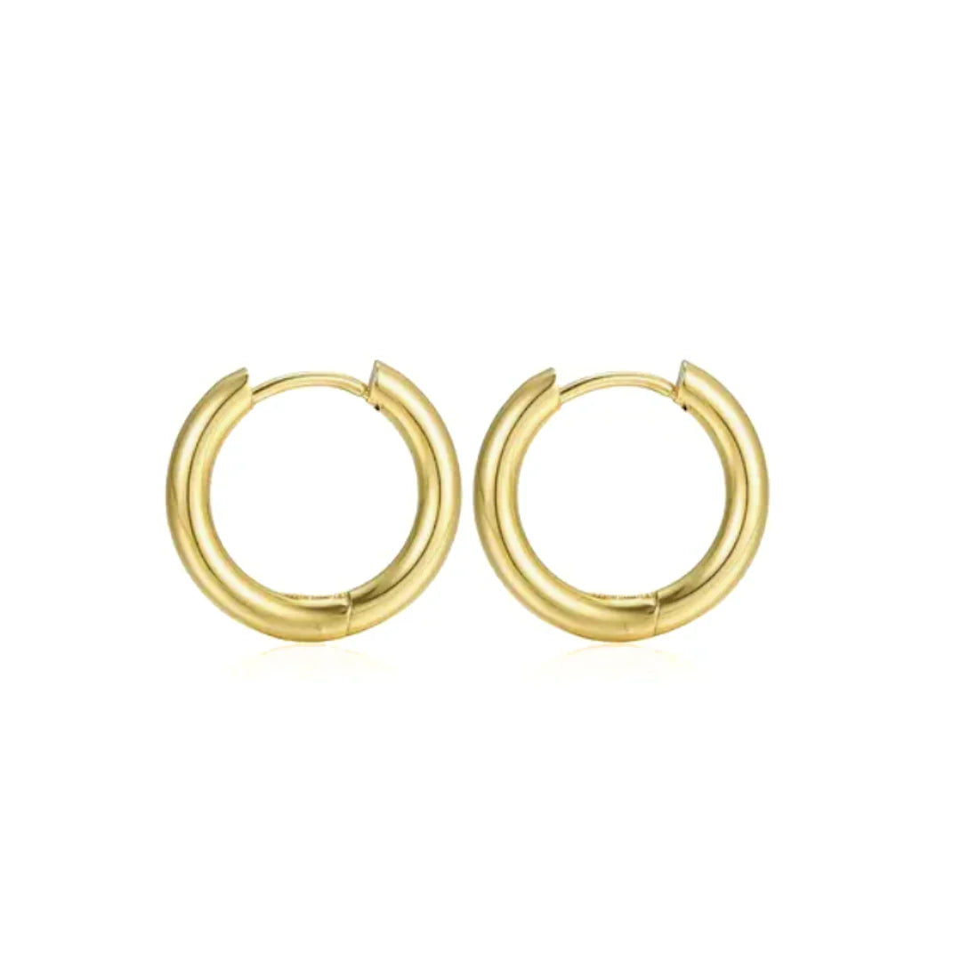 FREE 12mm Classic hoops - Gold / Silver