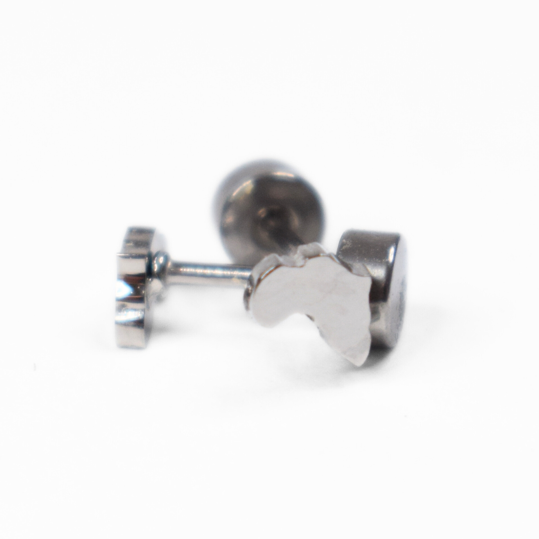 Tiny Africa studs - Silver - TheEarringCollective