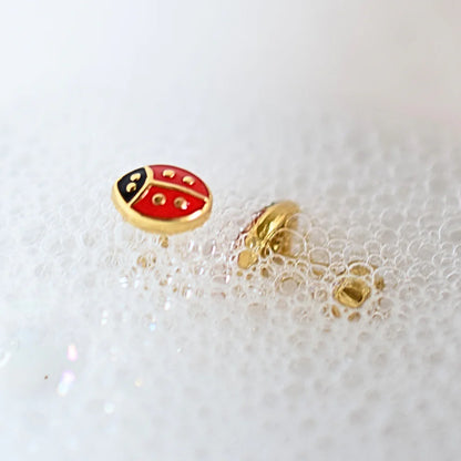 Ladybird studs - Silver