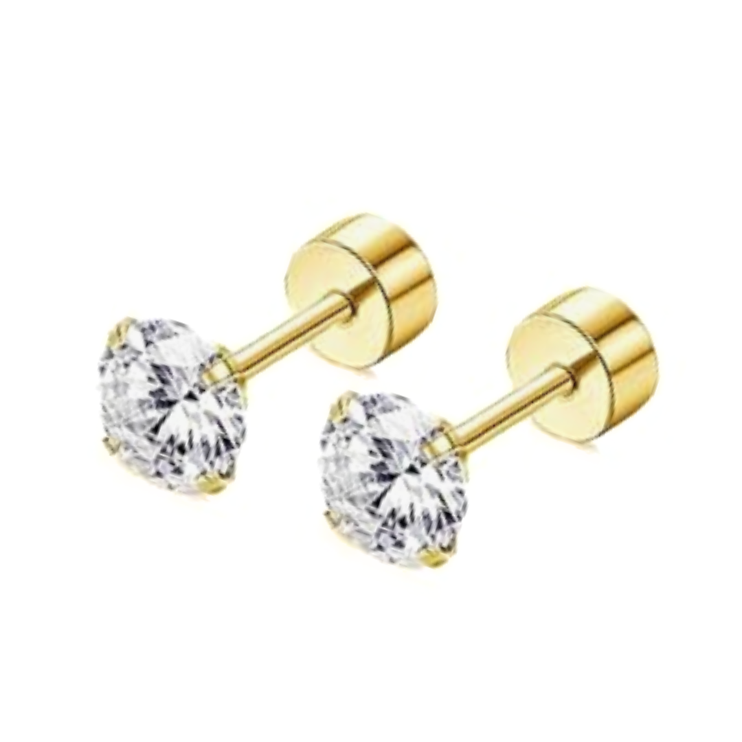 Baby Diamond studs - Gold