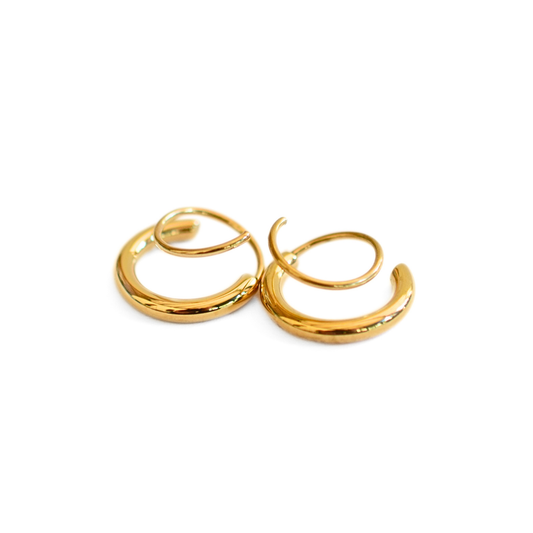 Twisted hoops - Gold