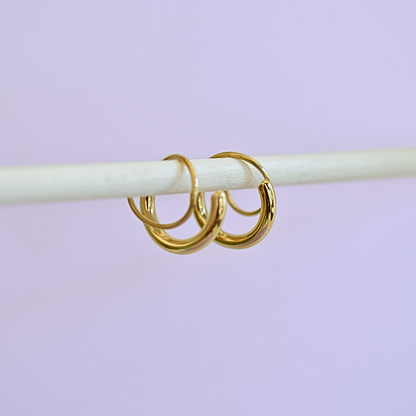 Twisted hoops - Gold