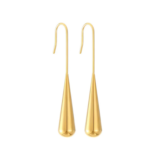 Water drop studs - Gold