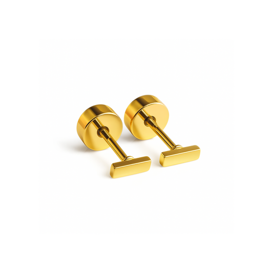 Tiny bar stud - Gold
