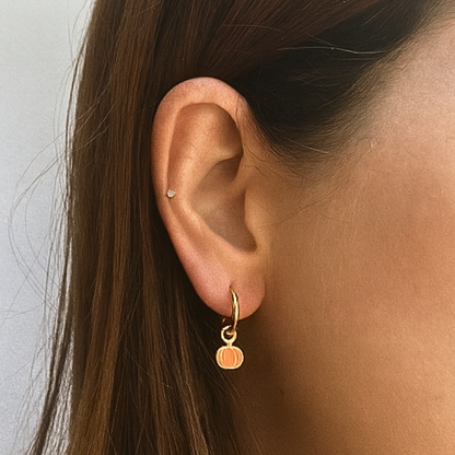 10mm pumpkin hoops - Gold
