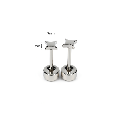 Tiny sparkle star studs - Gold