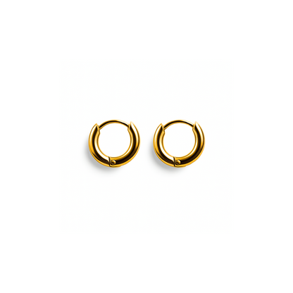 6mm Mini classic hoops - Gold