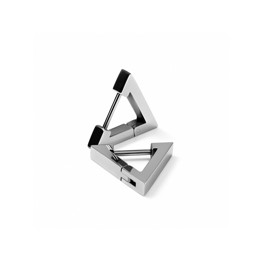 Triangle hoops - Silver