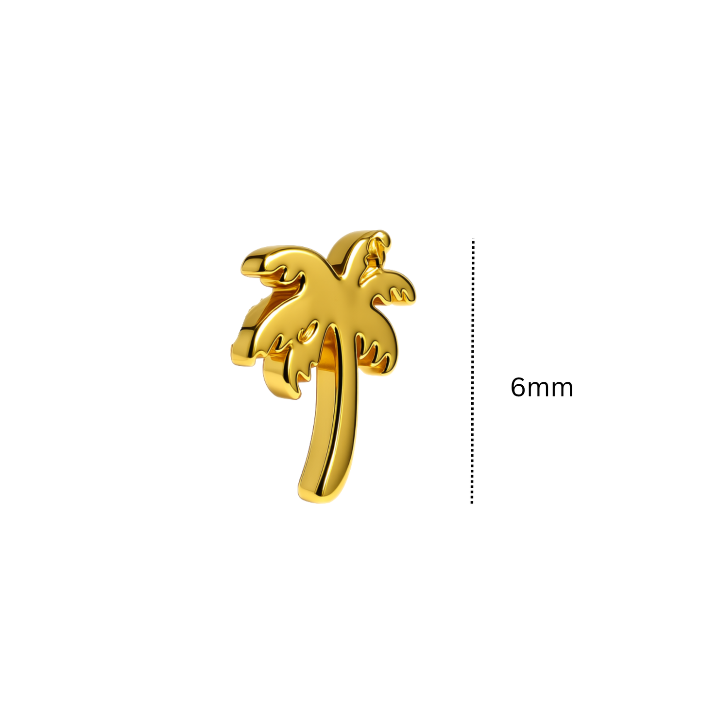 Palm tree studs - Gold