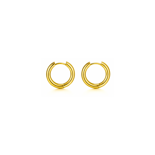 8mm Classic hoops - Gold