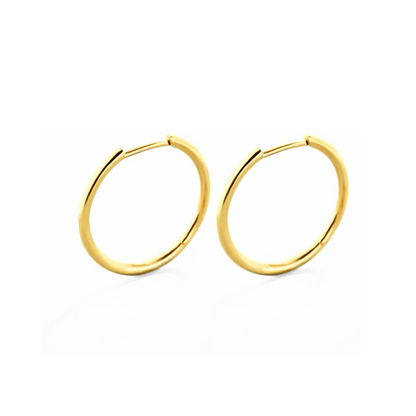 20mm slim style hoops - Gold