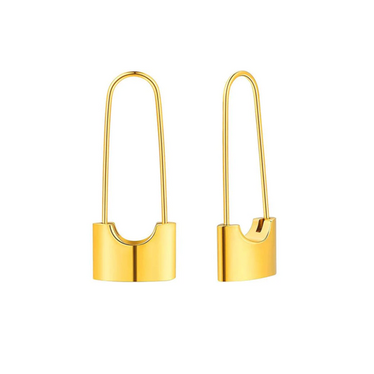 Locked hoops - Gold