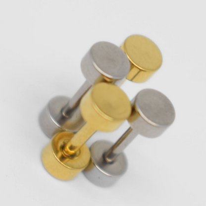 4mm Double studs - Gold - TheEarringCollective