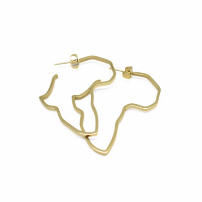 Africa hoops - Gold - TheEarringCollective