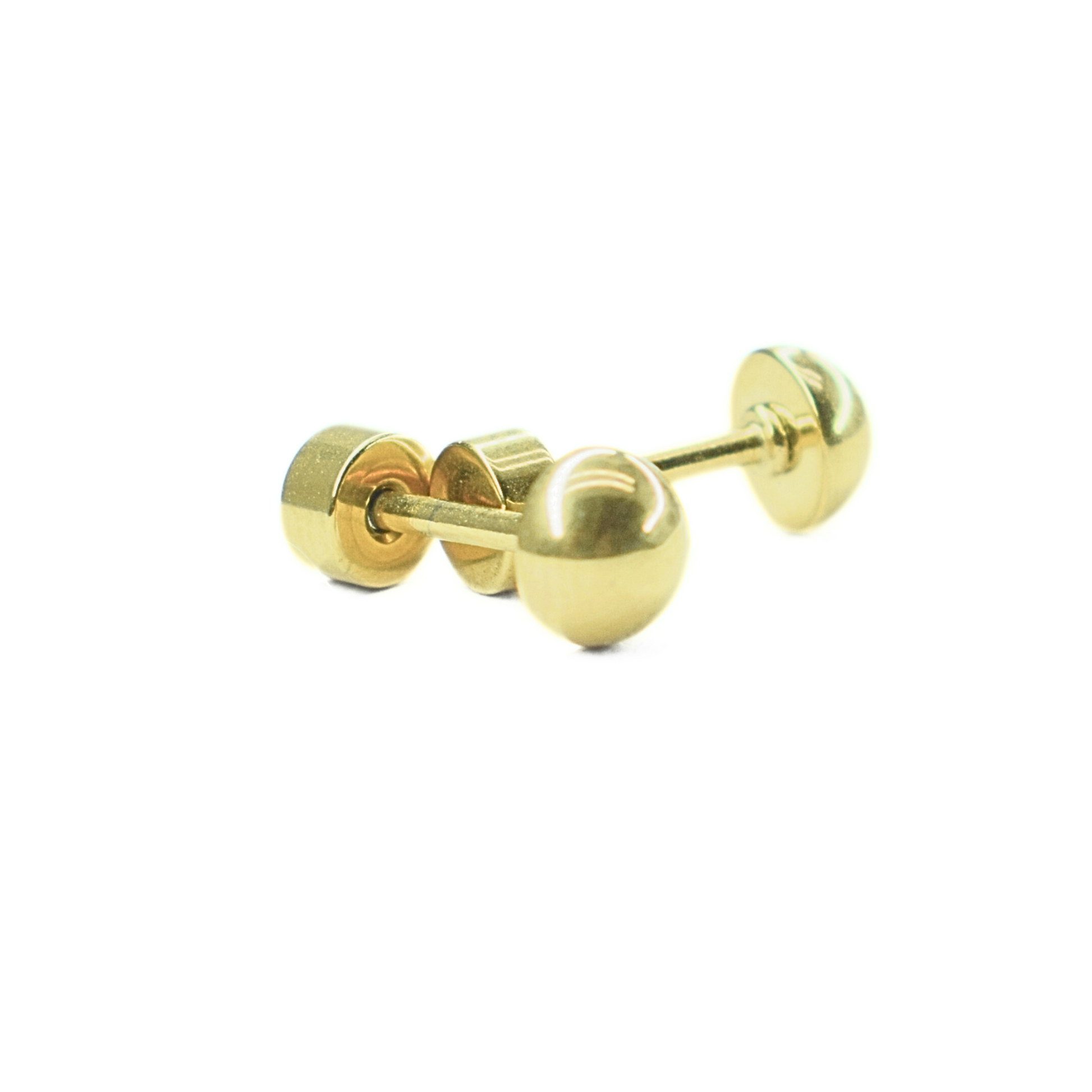 5mm Half ball studs - Gold - TheEarringCollective