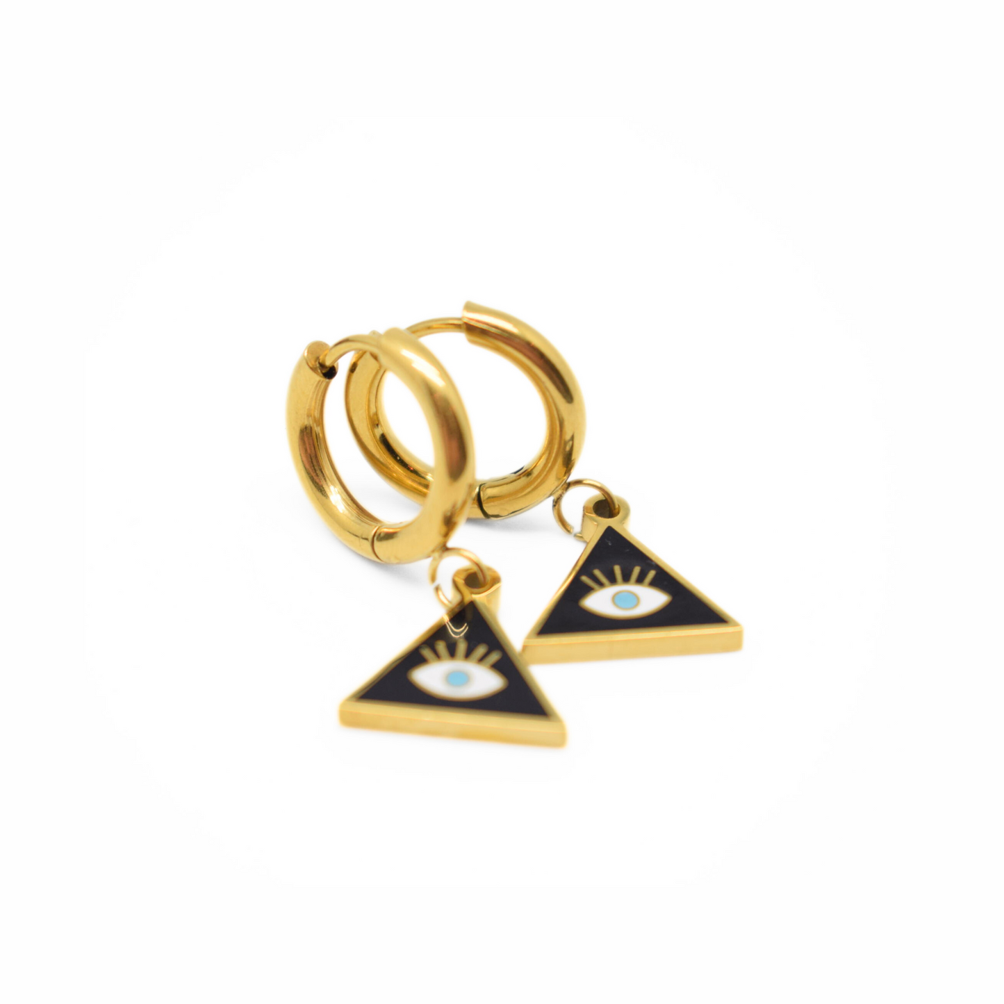 Evil eye hoops - Gold - TheEarringCollective