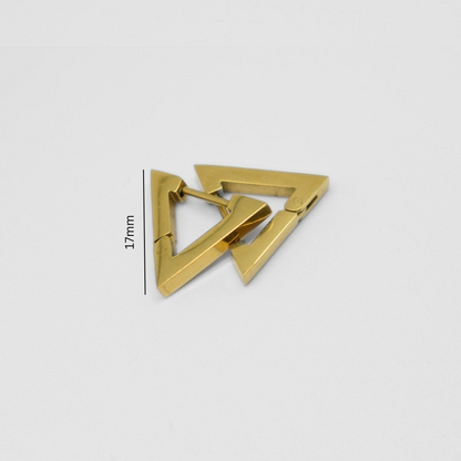 Triangle hoops - Gold - TheEarringCollective